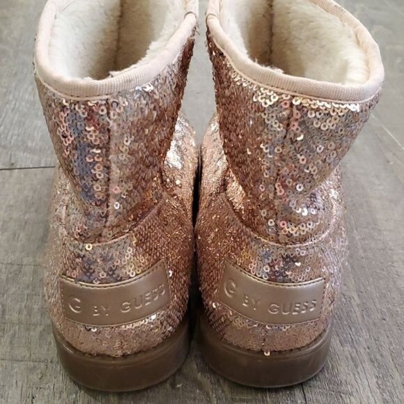 G by Guess Boots Ankle Booties Asella Pink Sequin Winter Snow Women's WOMAN'S 7M - Picture 12 of 16